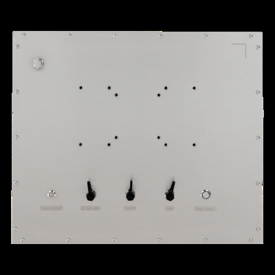 19" waterproof dustproof stainless steel 304 316 touch panel PC computer for food, beverage, biotechnology HMI fanless industrial all in one M12 connector