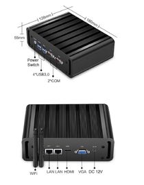 Fanless Embedded Box PC , Industrial Embedded Computer With 2 PCI/PCIe Slots