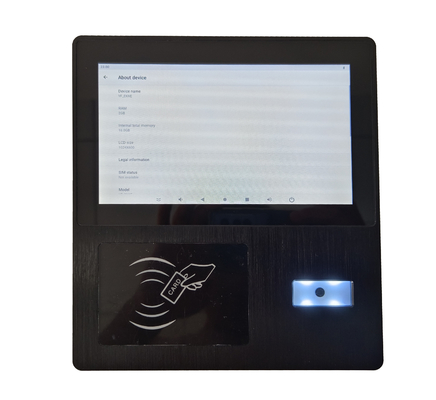 Panel de 7 pulgadas PC NFC lector de tarjetas RFID código QR escáner 2D panel industrial integrado PC pcap pantalla táctil