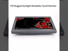 21.5' 'Rugged Sunlight Legible Monitor de pesca táctil con conector M12 a prueba de agua